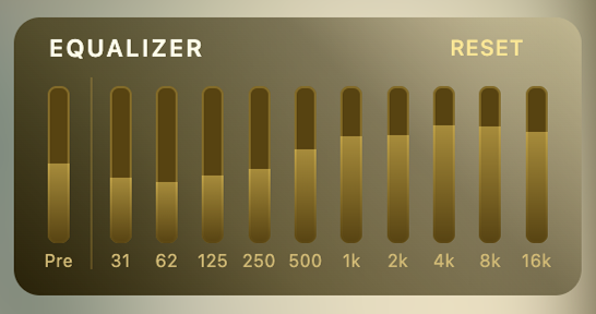 MeldAmp equalizer screenshot