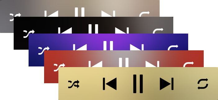 MeldAmp interface colors adapting to album art